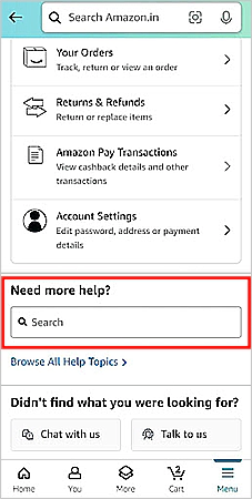 Click on the “Need More Help?” Option