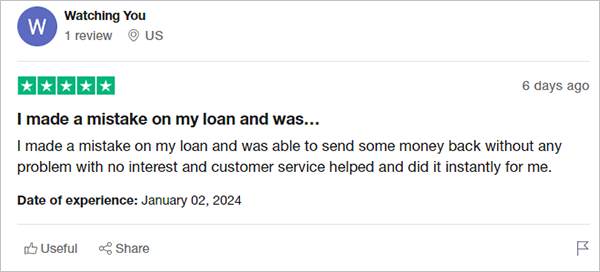 Customer reviews on Trustpilot