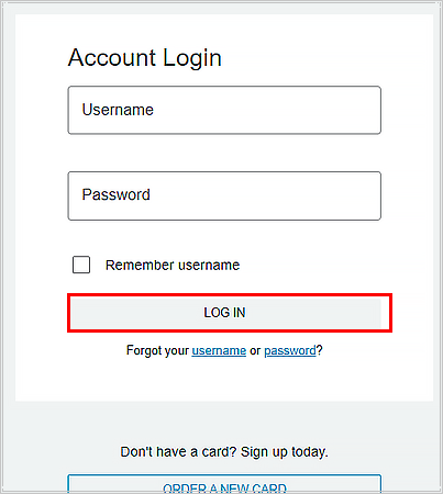 Log In Option