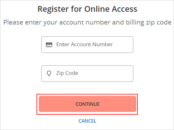 Fill in details and click Continue