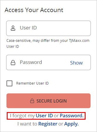 Select the User ID link