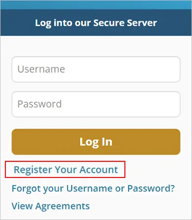 Click Register Your Account