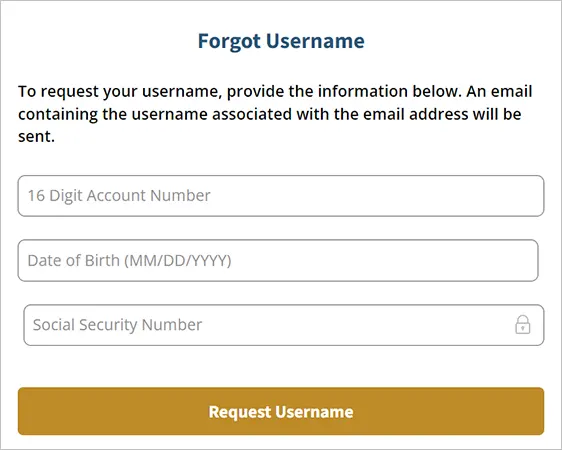 Enter Milestone Card number, DOB, SSN