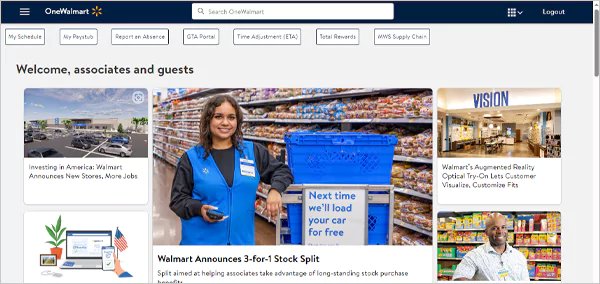 OneWalmart Website